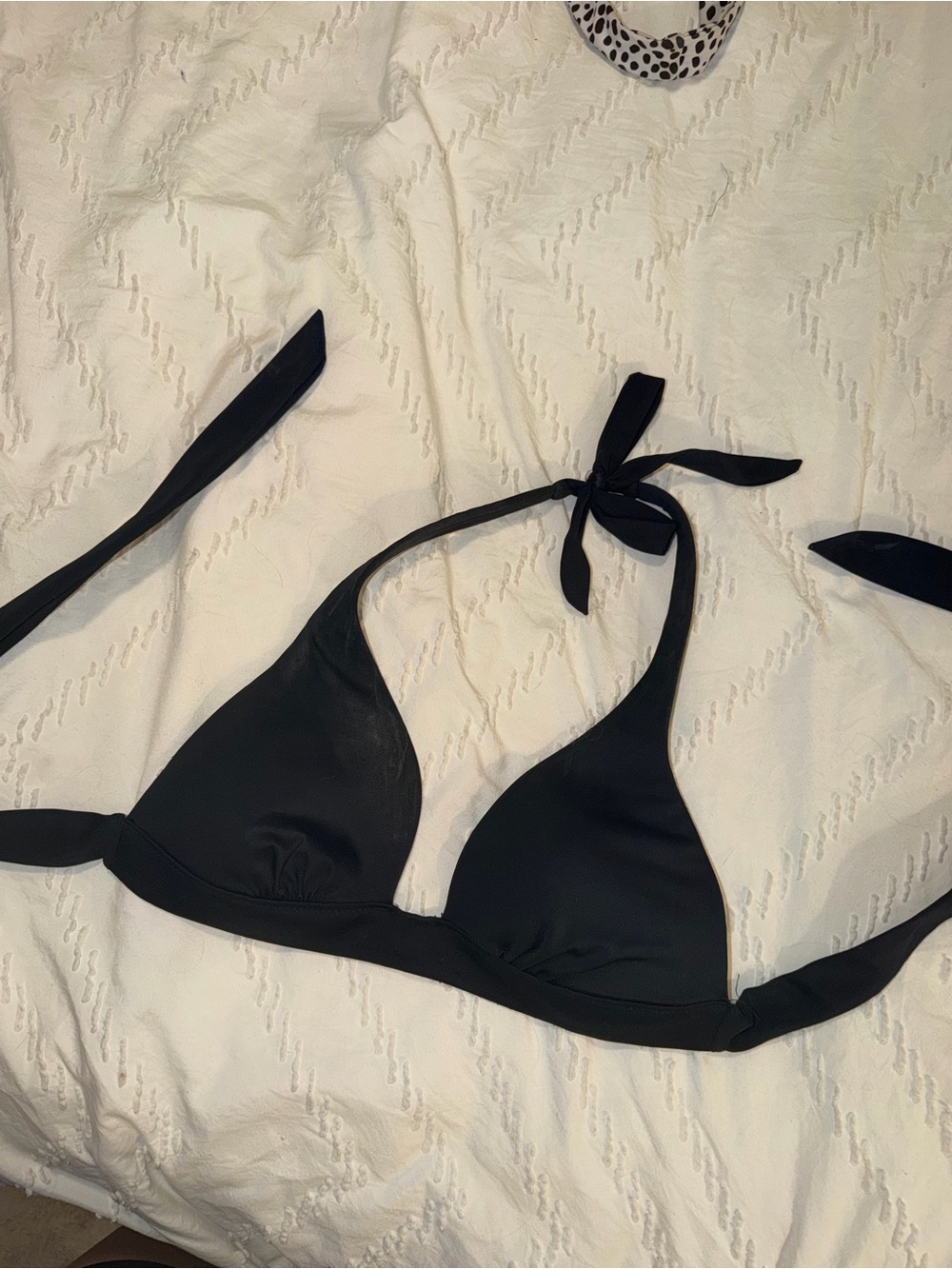 Victoria's Secret Black Triangle Bikini Top